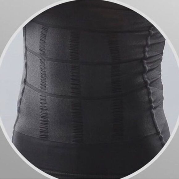 Odoland Men Body Shaper Slimming Shirt Tummy Vest Thermal Compression 2 Pack XL - Picture 2 of 9